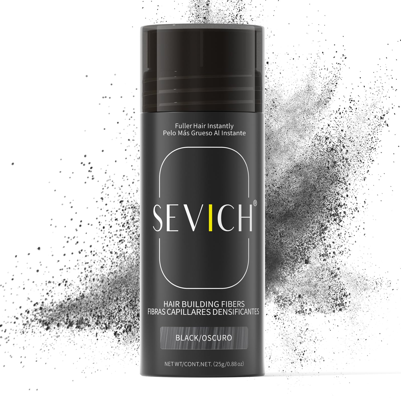 Poudre capillaire densifiante SEVICH 25 g — teinte noir