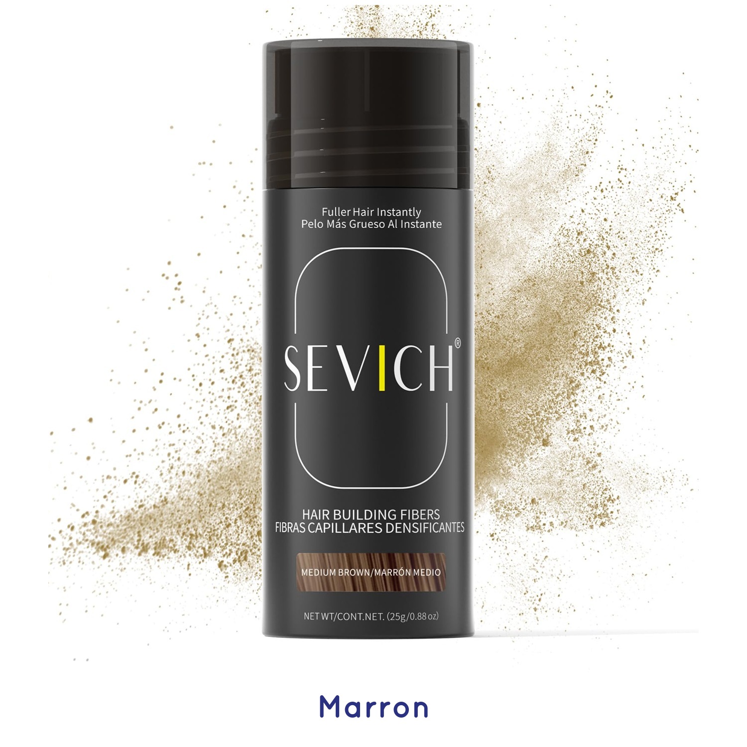 Fibres capillaires SEVICH — teinte marron
